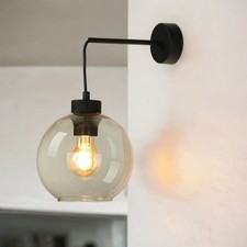 Schicke Wandleuchte KALETE Bernsteinfarben Modern Design Flur Treppenhaus Lampe