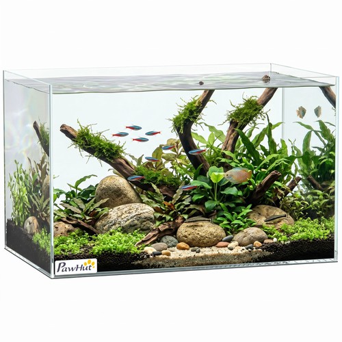 Pawhut 24l aquarium mit - pawhut,