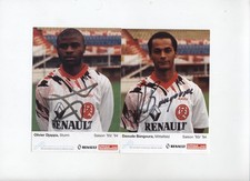 2 Rot Weiß Essen Legionär orig. sign. Fussball Autogramm Karten aus Sammlung alt