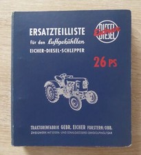 Eicher Schlepper ED26 (26 PS) Ersatzteilkatalog