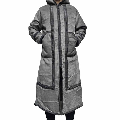 Winter grau mit kapuze - grau,