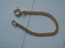 Panzer Verlängerungskette 80 x 2 mm Gold 333, Kettenverlängerung 8 cm Gold 333