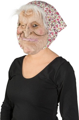 Putzfrau hexenmaske alte frau - putzfrau,