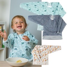 IOBIO by Popolini Ärmellätzchen Langarm Wasserfestes Babylätzchen