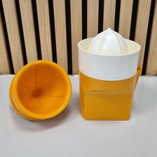 Ikos Plastic - Zitronenpresse Zitruspresse - Orange Weiß -  Space Age Vintage