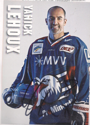 Autogramm yannick lehoux - yannick,