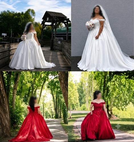 Brautkleid linie schleier - a-linie,