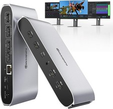 DisplayLink Dockingstation 3 Monitore 4K@60Hz | 2xHDMI 2xDP | 100W PD MacBook/Wi