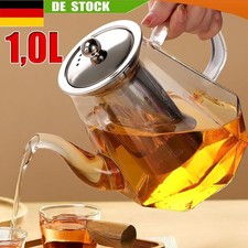 Teekanne Glas mit Sieb 1,0L