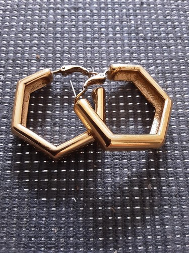 Ohrringe vergoldet 3cm - vergoldet,