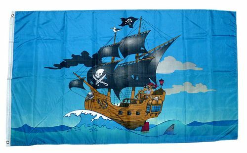 Fahne flagge piratenschiff - fahne, /