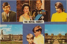 ❤ alte POSTKARTE_Royal Family_Queen_ELIZABETH II_Prince_PHILIP_CHARLES_ANNE_GB