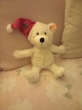 Steiff, Weihnachtsteddy ,mit Knopf und Fähnchen, 28 cm