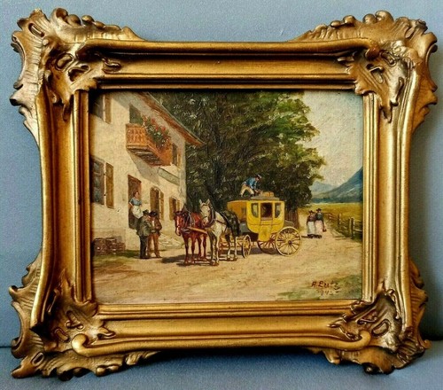 Antike alte kutsche - alte, mit