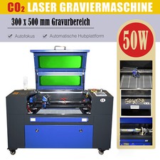 Autofokus 50W 500x300MM CO2 Laser-Gravur-Laser-Schneidemaschine Cutter