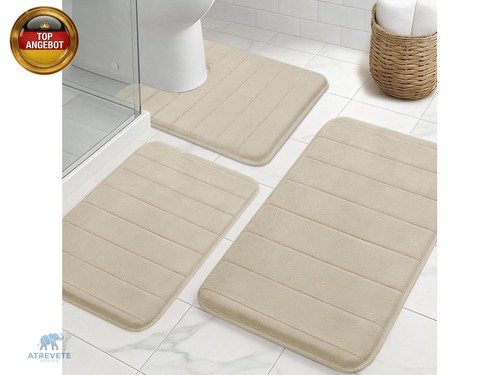 Badezimmerteppich set teilig - badezimmerteppich, 3