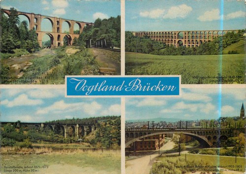 Vogtland brücken - ak,