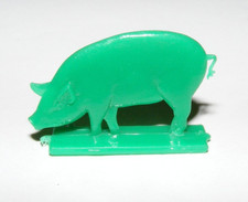 DDR Spielzeug hart Plastik Flach Figur Bauernhof Tier Schwein mit Schwänzchen !