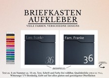 Briefkasten Aufkleber