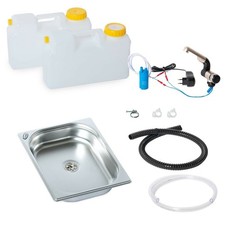 230V Miniküche Campingküche Küchenblock Bausatz Spüle 325x265x65mm T4 T5 T6 Vito