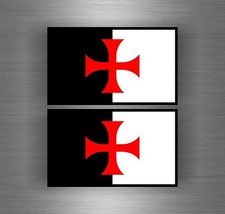 2x Flag Sticker Car Moto