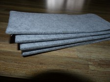 12 Stück Bestecktaschen Grau 20 x 8 cm Besteckhalter