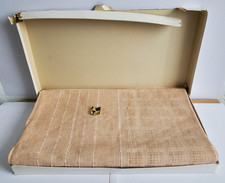 Vintage Halb Leinen Tischdecke