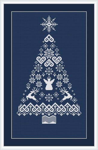Stickvorlage tannenbaum - stickvorlage,