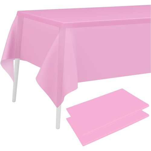 Rosa tischdecke kunststoff - rosa,