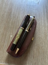 Seltener Pelikan 400 NN Füller & Bleistift 450 Tortoise Etui 1950 Kolbenfüller