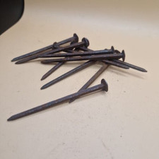 Antik Brettnägel 80-90mm Form 4 geschmiedet Alte Schmiedenägel, Mittelalter, DDR