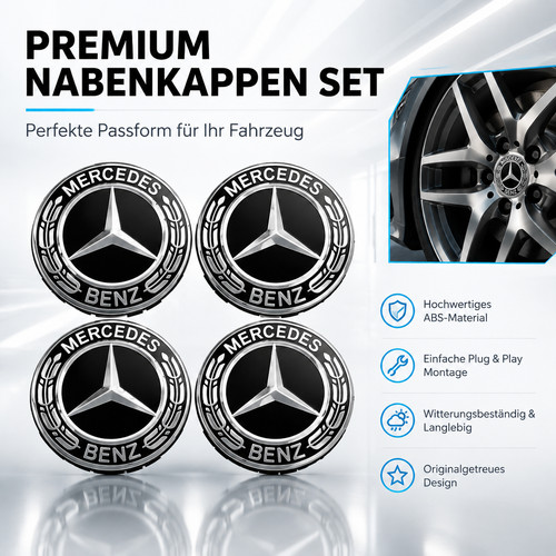 Radkappen nabendeckel für - 4x,