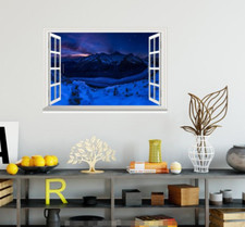 3D Nacht Schnee Berg 5 Offen