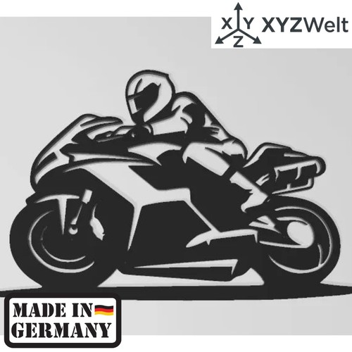 Motorrad silhouette wanddeko - wanddeko, |