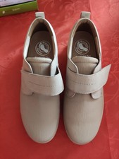 BRÖDEL Damenschuhe  Komfortschuhe Beige mit Klettverschluss
