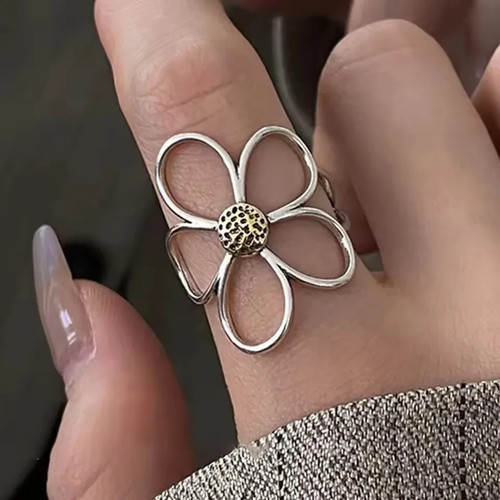 Sterling silber damen ring - silber,