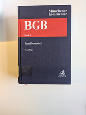 Münchener Kommentar zum BGB Band 9 Familienrecht I 9. Aufl.