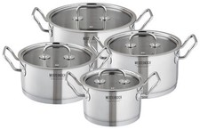 Topfset 8-tlg mit Glasdeckel