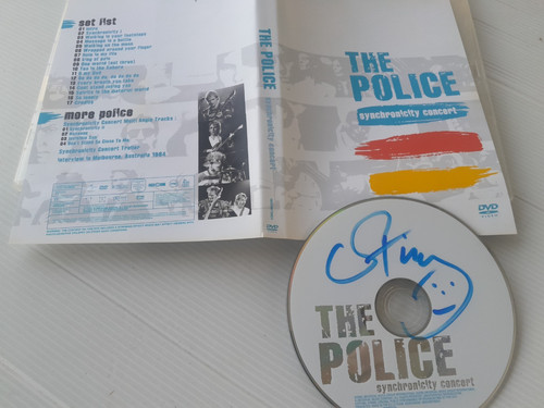 Sting autogramm dvd polizei - sting,