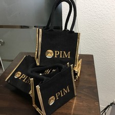 540 x Pim Gold Taschen 20x17x12cm Sonderposten NEU schwarz-gold