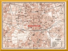 Essen +Original Stadtplan von