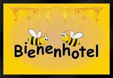 Fußmatte Schmutzfangmatte Bienenhotel Honig rutschfest F851