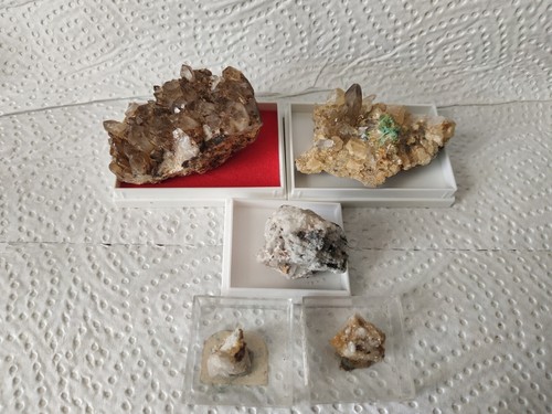 Mineralien rauchquarz topas - rauchquarz,