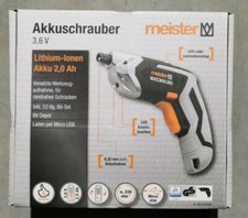 Meister MAS36VLMU 3,6 V Li-Ion Schraubendreher mit Ladestation 