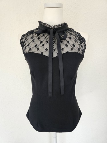 Top neckholder schwarz - top,