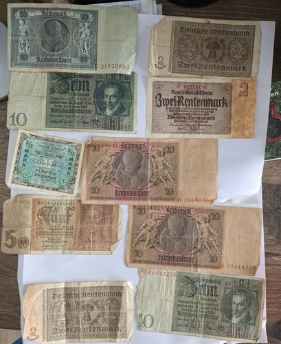 Alte deutsche banknoten - alte,