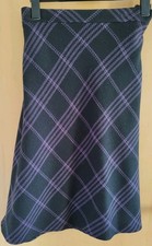 Schicker ungetragener schwarz/lila Damen Rock Gr 46