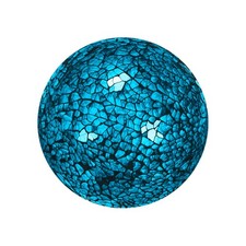 Dekorative Kugel 4" Mosaikglas für Schalen [Türkis]