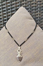 Halskette Touareg Marokko Silber Ebenholz Ethnoschmuck 45 cm