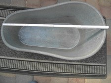 sehr schöne alte Kinderbadewanne verzinkt Baby Badewanne Henkelwanne Zinkwanne